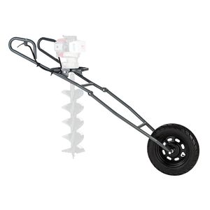 Quadro Suporte com Roda para Perfurador de Solo à Gasolina Branco