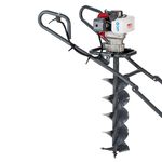 Quadro-Suporte-com-Roda-para-Perfurador-de-Solo-a-Gasolina-Branco