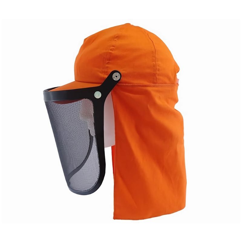 Bone-Touca-Arabe-Laranja-Com-Visor-Telado-Protetor