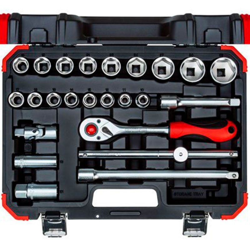Jogo-Soquetes-1-2-com-24-Pcs-Sextavado-10-32mm-Gedore