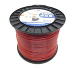 Fio-Nylon-3-0mm-Redondo-Vermelho-Rolo-com-240-Metros-Husqvarna-Original