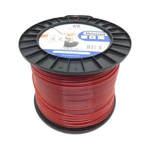 Fio Nylon 3,0mm Redondo Vermelho Rolo com 240 Metros Husqvarna Original