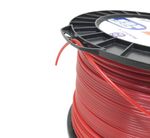 Fio-Nylon-3-0mm-Redondo-Vermelho-Rolo-com-240-Metros-Husqvarna-Original