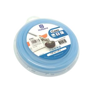 Fio Nylon COEX Duplo Redondo 3,0mm Azul Rolo com 56 Metros Husqvarna Original
