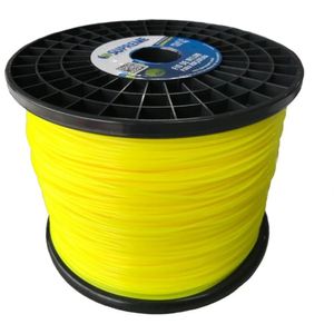Fio Nylon Reforçado Supreme Redondo 3,3mm rolo com 208 Metros 2kg cor Amarelo