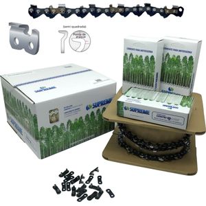 Corrente Supreme 325 1,5mm Semi-quadrada 1 Guia 232 dentes Para Motosserras