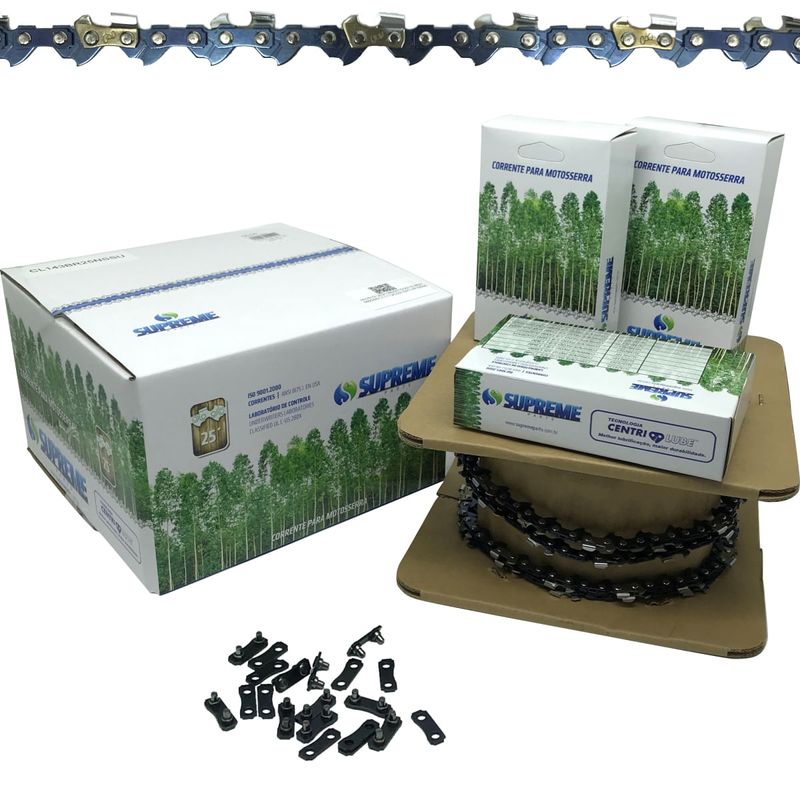 Corrente-Supreme-3-8-1-3mm-Picco-Micro-205-dentes-Para-Motosserras