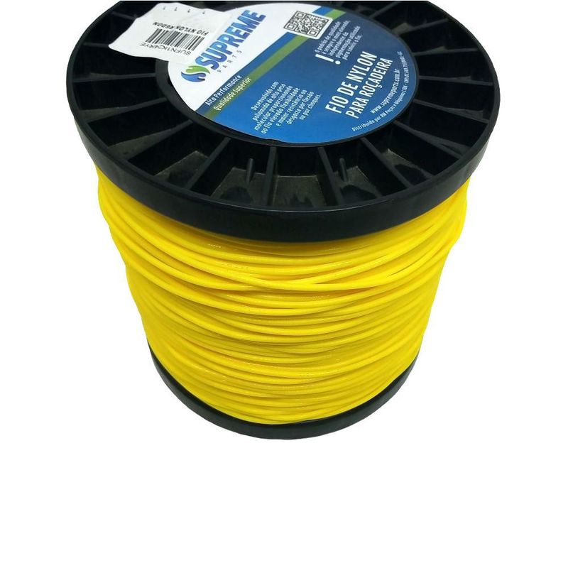 Fio-Nylon-Supreme-Redondo-3-0mm-rolo-com-2kg-cor-Amarelo