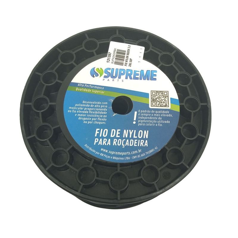 Fio-Nylon-Supreme-Redondo-3-0mm-rolo-com-2-0kg-cor-Black-Pro