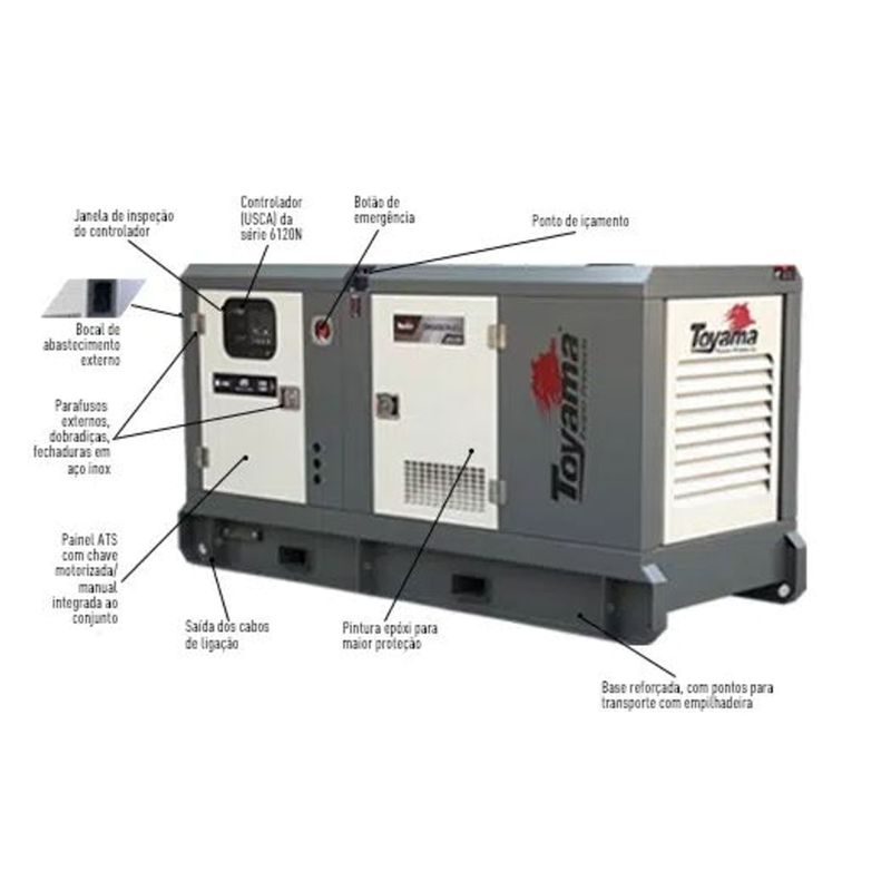 Gerador-Toyama-TDMG60SE3-ATS-60KVA-Trifasico-380-Volts