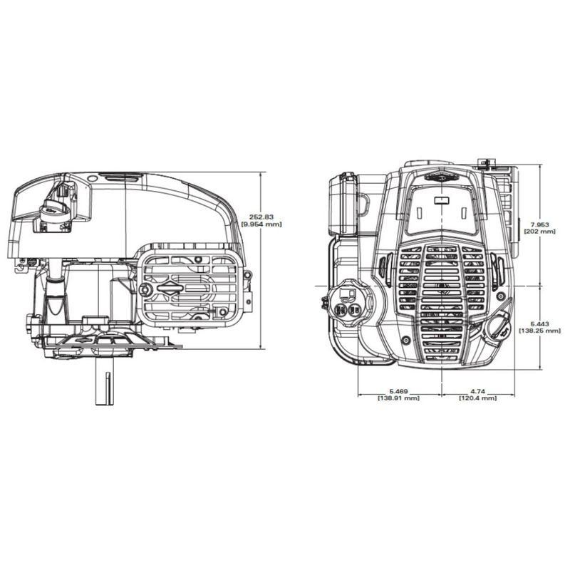 Motor-a-Gasolina-Eixo-Vertical-7-8--x-62-mm-BRIGGS-675EXI-163-CC-Partida-Manual