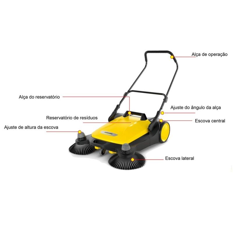 Varredeira-Manual-de-Piso-Karcher-S6-Twin-com-3-escovas-3000-m---h