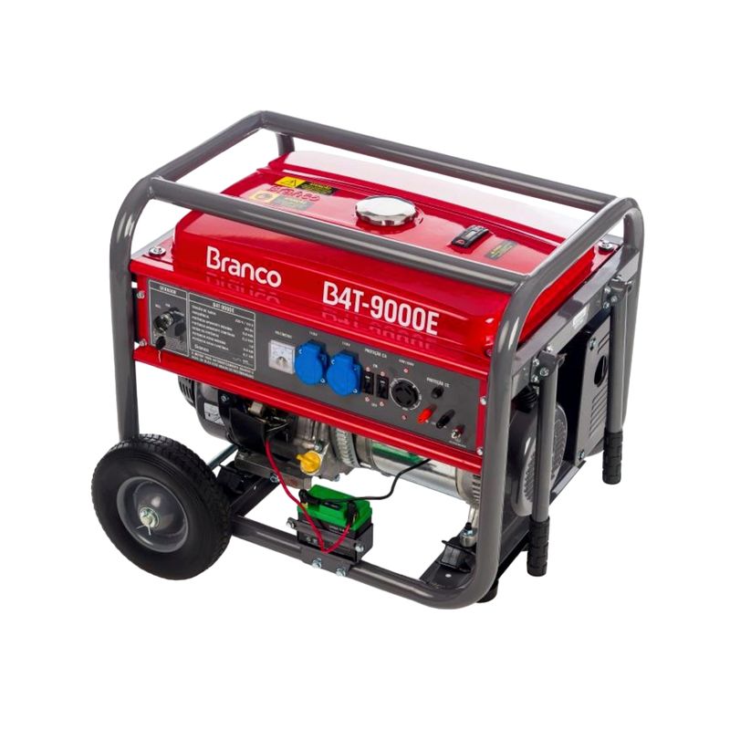 Gerador-a-Gasolina-9-KVA-Branco-B4T-9000E-Partida-Eletrica-110V-220V