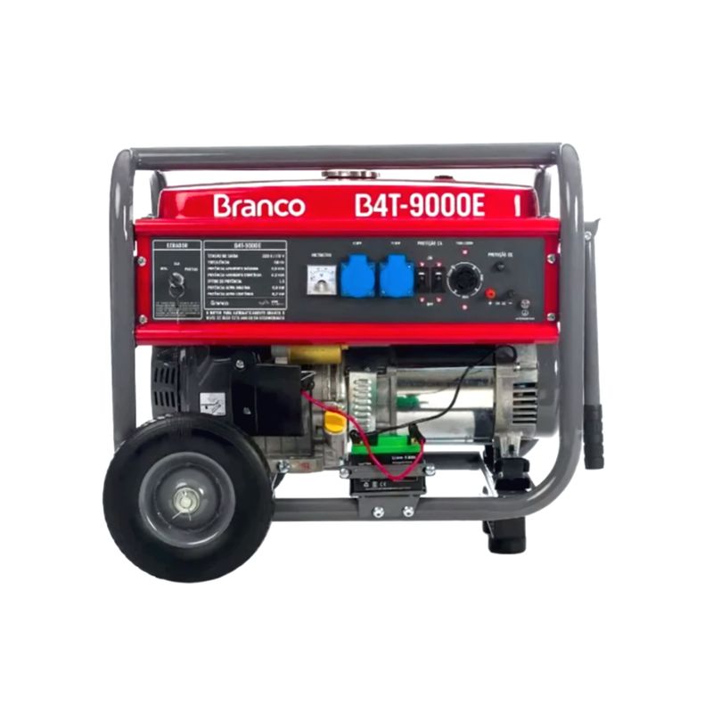 Gerador-a-Gasolina-9-KVA-Branco-B4T-9000E-Partida-Eletrica-110V-220V