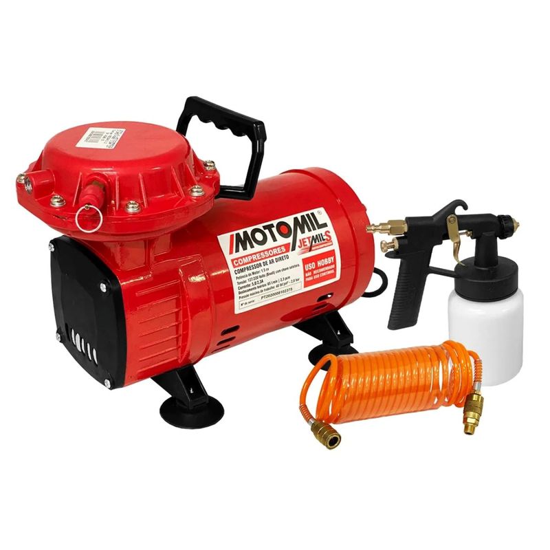 Mini-Compressor-Diafragma-Ar-Direto-Motomil-JETMIL-S-2-3pcm-Pistola-Pintura-Bivolt