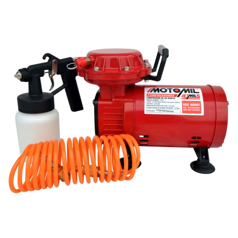 Mini-Compressor-Diafragma-Ar-Direto-Motomil-JETMIL-S-2-3pcm-Pistola-Pintura-Bivolt