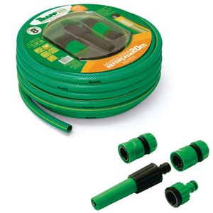 Conjunto  Mangueira Reforçada 20m Esguicho Engates MR20 Trapp Original