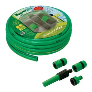Conjunto Mangueira Reforçada 15m Esguicho Engates MR15 Trapp Original