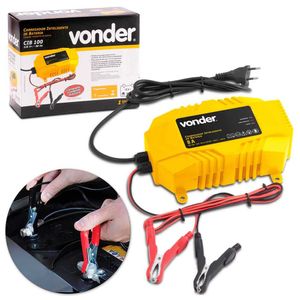 Carregador de Bateria inteligente 286Watts 12V - CIB100 220V Vonder