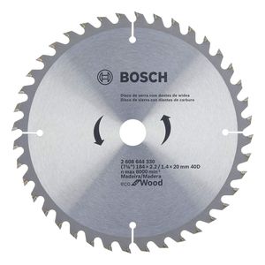 Disco de serra circular Widea Bosch Ecoline 184x20x1,4mm 40 dentes