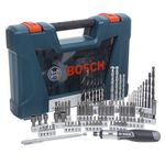 Jogo-Brocas-e-Bits-em-Titanio-Bosch-VLINE-91-pecas-com-Maleta