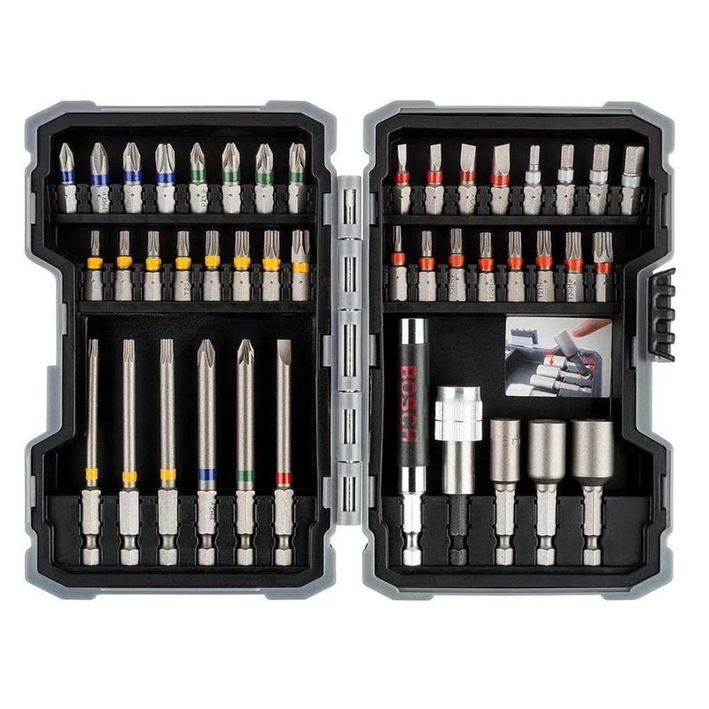 Jogo-de-Pontas-e-Bits-Bosch-43-pecas-com-Maleta