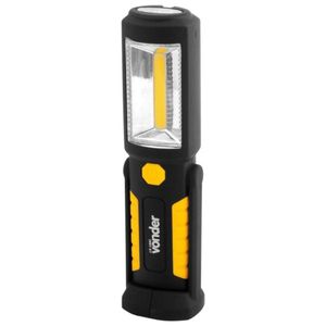Lanterna Recarregável 3,7V USB LR180, 2W COB 3 LED Vonder