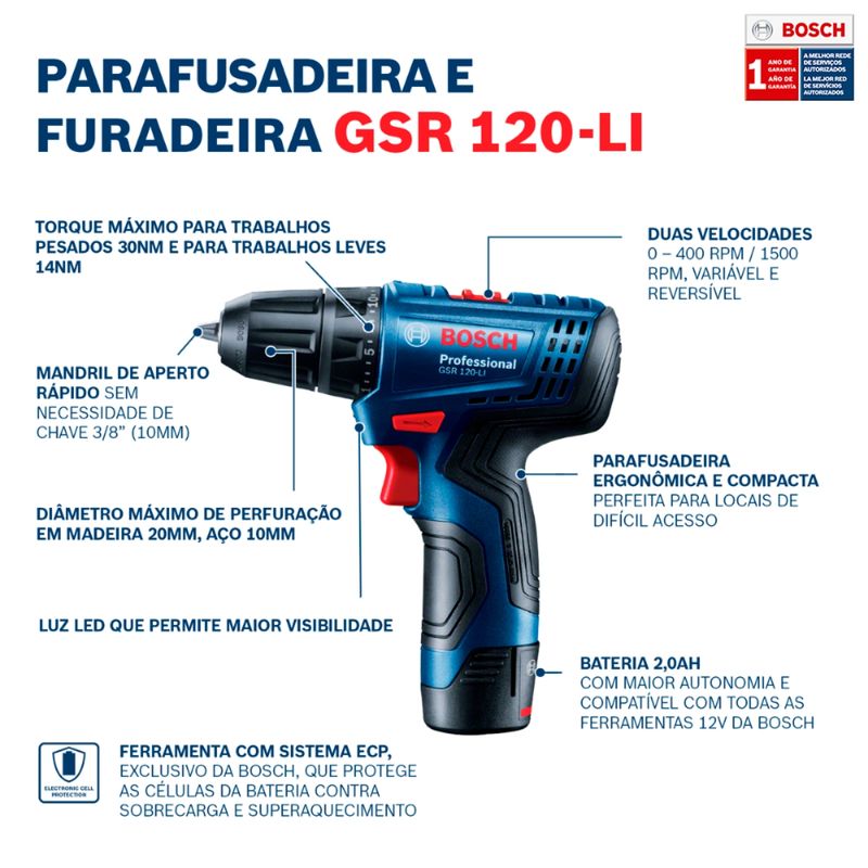 Parafusadeira-Furadeira-Bosch-a-Bateria-12V-GSR-120-LI