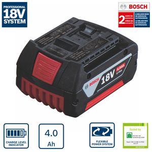 Bateria Íons de Lítio Bosch GBA LI-ION 18V 4,0Ah