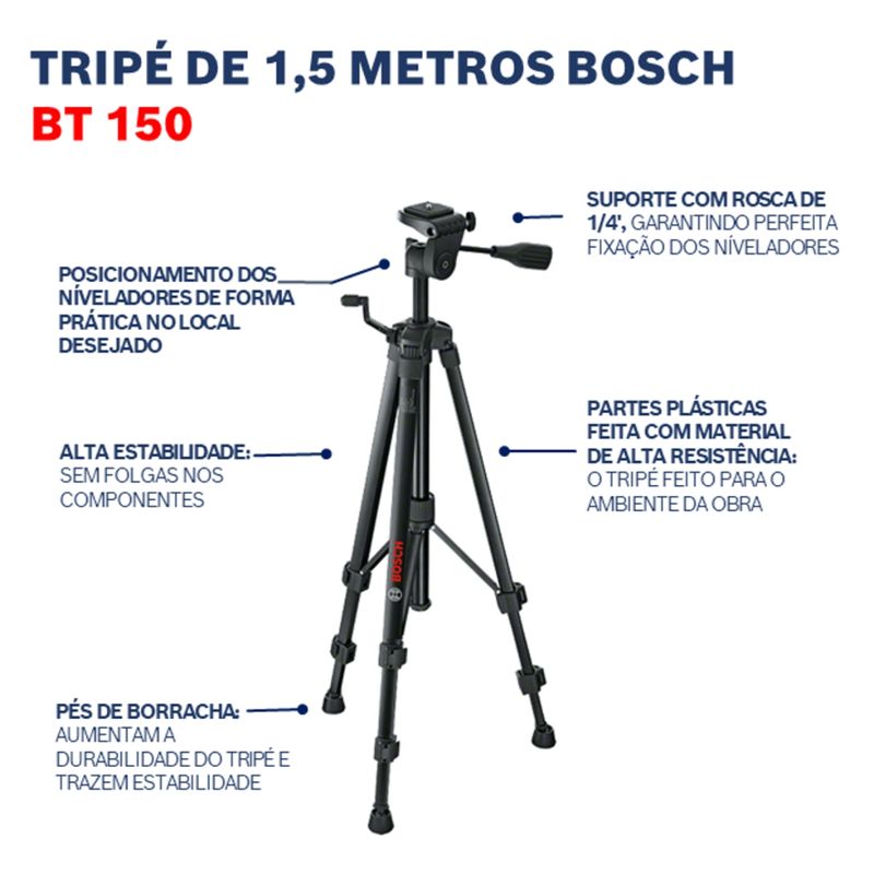 Tripe-para-medicao-Bosch-BT-150-Professional