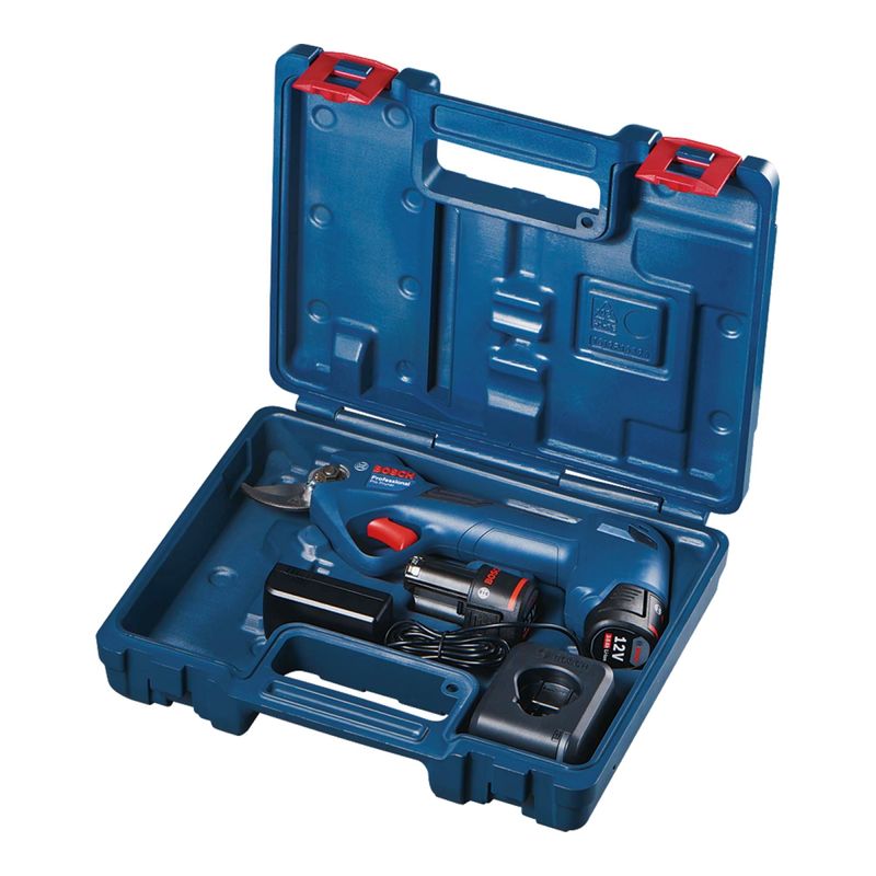 Tesoura-de-poda-a-Bateria-Bosch-12V-Pro-Pruner-com-2-baterias-2-0Ah-e-maleta