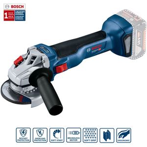 Esmerilhadeira à Bateria 5 Polegadas Bosch GWS 18V-10 Sem Bateria