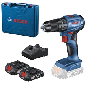 Parafusadeira e Furadeira de Impacto à Bateria Bosch 18V GSB 185-LI com Maleta