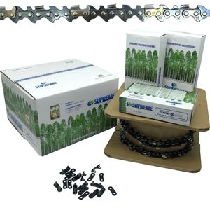 Corrente Supreme 3/8 1,5mm Semiquadrada 2 Guias 205 dentes Para Motosserras