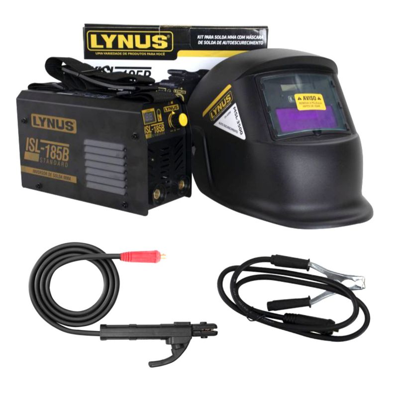 Inversor-Solda-LYNUS-KISL-185B-140A-Bivolt-com-Mascara-automatica