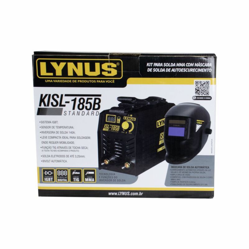 Inversor-Solda-LYNUS-KISL-185B-140A-Bivolt-com-Mascara-automatica