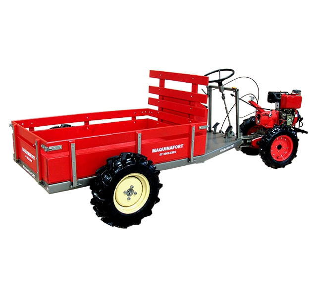 Carreta-Tracionada-4x4-Com-Direcao-Volante-Para-Motocultivador-Husqvarna-TF545DE