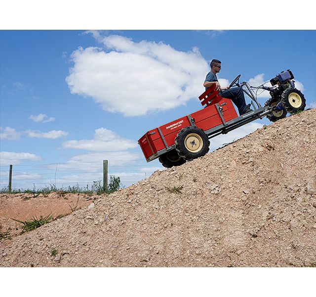 Carreta-Tracionada-4x4-Com-Direcao-Volante-Para-Motocultivador-Husqvarna-TF545DE