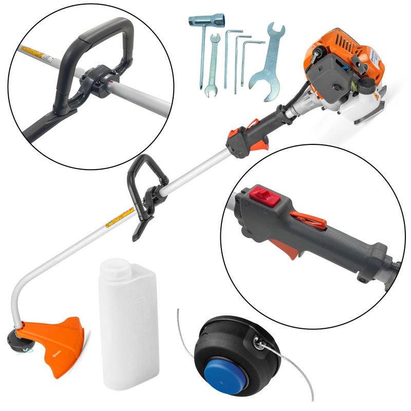 Rocadeira-Aparador-Grama-Husqvarna-Gasolina-321C-25-4cc-1HP-Partida-Facil