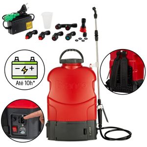 Pulverizador Costal a Bateria de Lítio Branco BPC20BL 6 Bicos