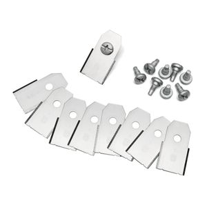 Kit 9 Lâminas E Parafusos Robô Cortador Automower Husqvarna