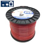 Fio-Nylon-2-7mm-Redondo-Vermelho-Rolo-com-240-Metros-Husqvarna-Original