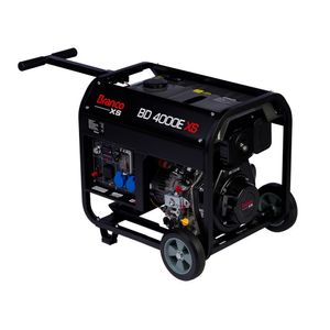 Gerador à Diesel 4KVA Branco BD4000XS Partida Eletrica 110V/220V Monofásico