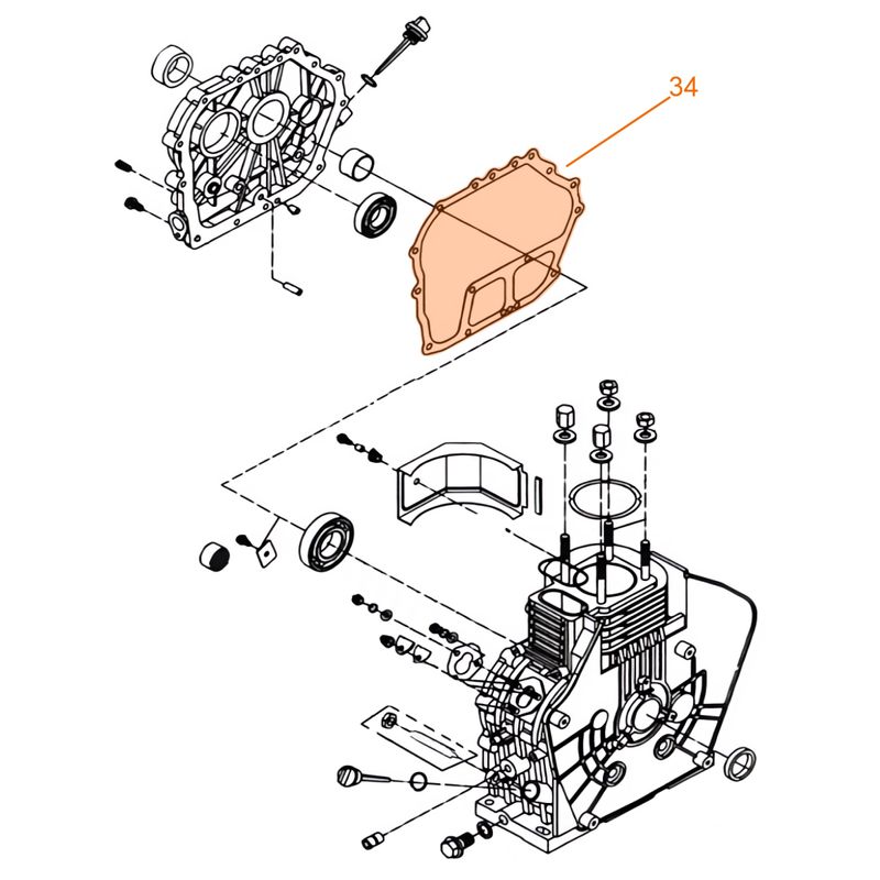 Junta-Carter-Motocultivador-TF545-Motobomba-W100D-Husqvarna