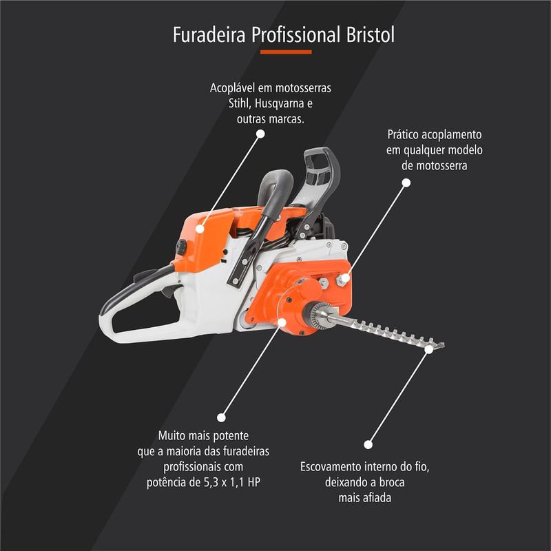 Furadeira-Para-Motosserra-Husqvarna-120-125-Bristol