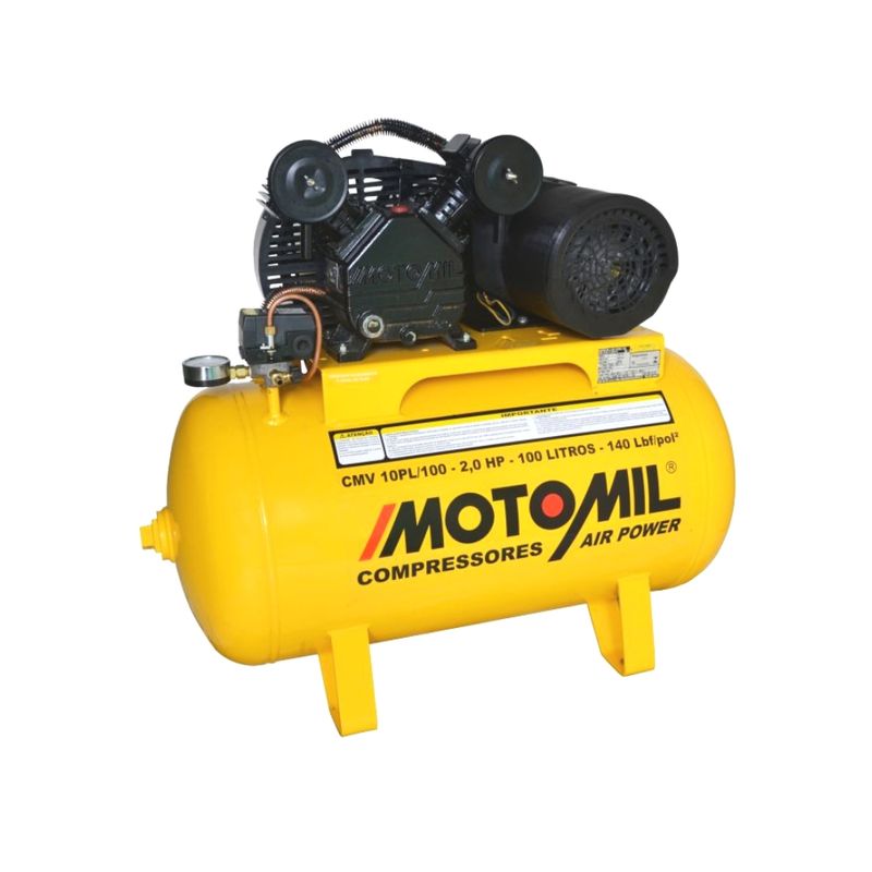 Compressor-de-Ar-Motomil-CMV-10PL-100A-140LBS-1-97HP-100LT-220V