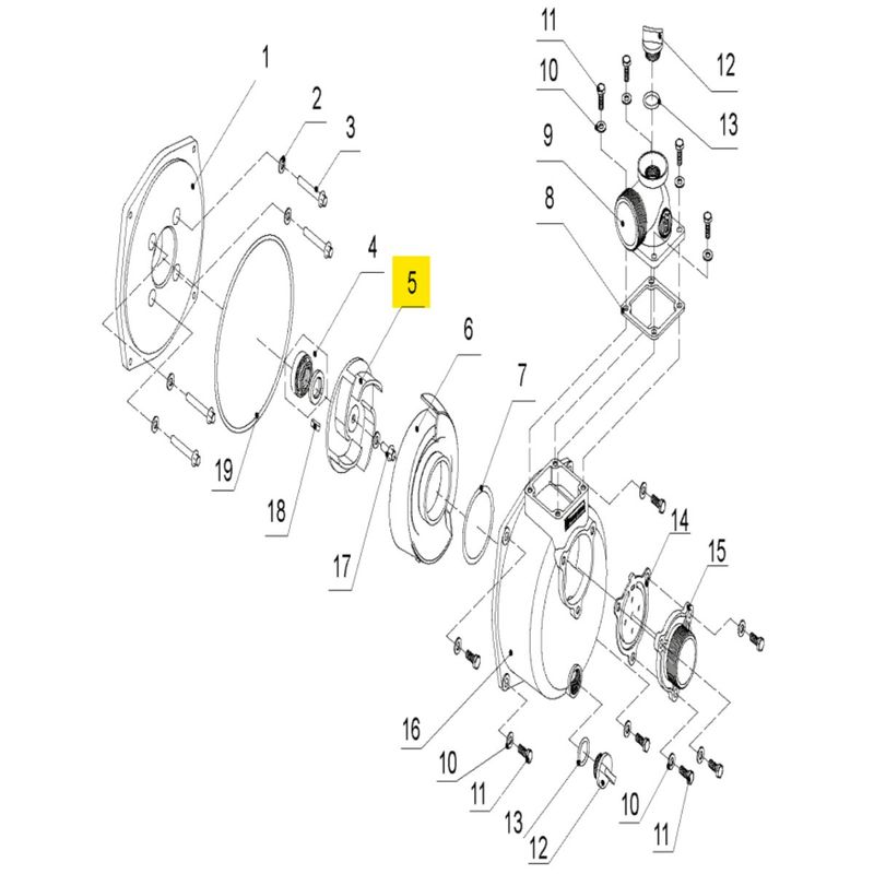 Rotor-Motobomba-Husqvarna-W80P-W50P-Original