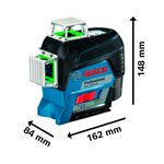 Nivel-a-Laser-360--Bluetooth-Bosch-GLL-3-80-CG-de-linhas-verdes-120m