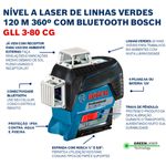 Nivel-a-Laser-360--Bluetooth-Bosch-GLL-3-80-CG-de-linhas-verdes-120m