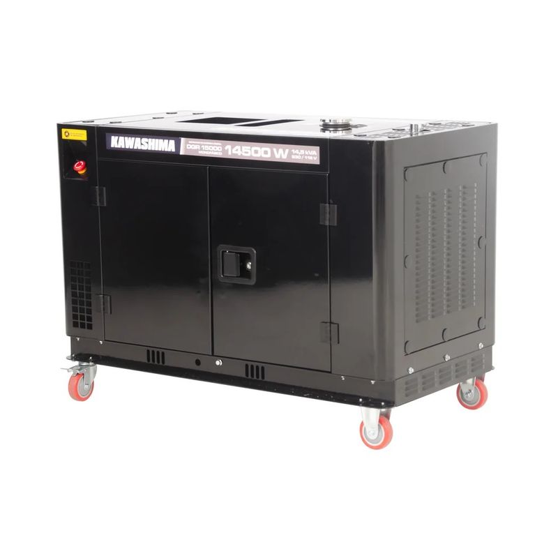 Gerador-energia-a-Diesel-Kawashima-DGR-15000-SS-13-5KVA-Monofasico-115V-230V-Cabinado